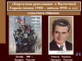 СОБЫТИЯ В РУМЫНИИ. Декабрь 1989 г. Бухарест. Румыния. Николае Чаушеску. Президент Румынии