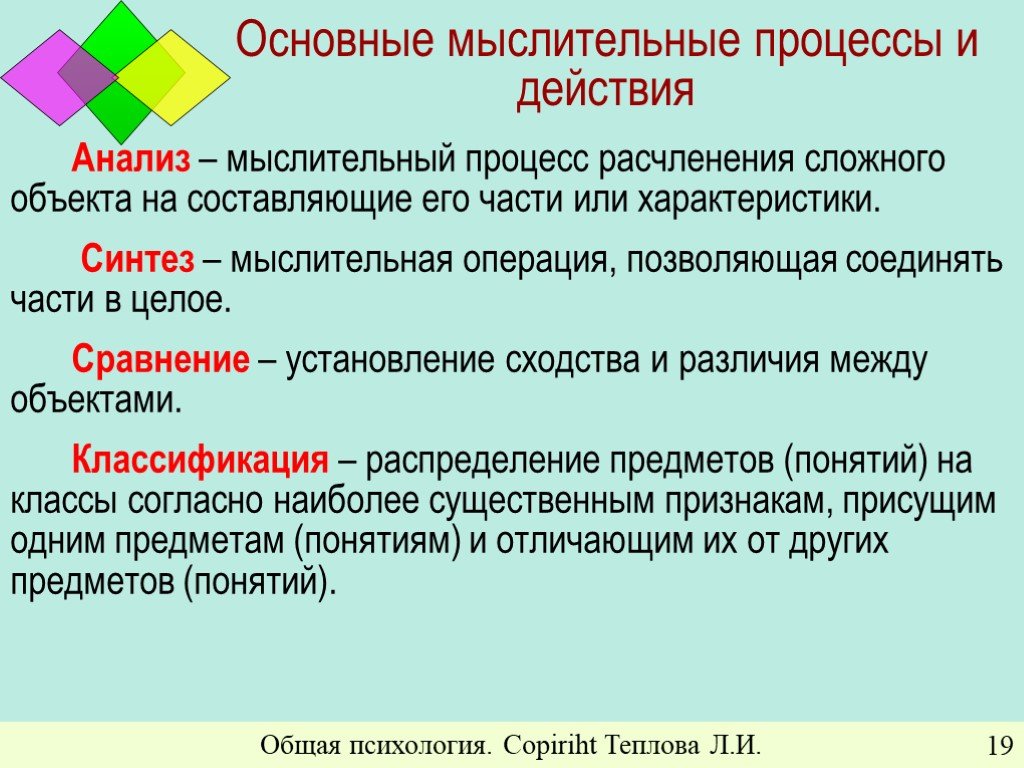 Познавательные процессы и интеллект презентация 8 класс биология