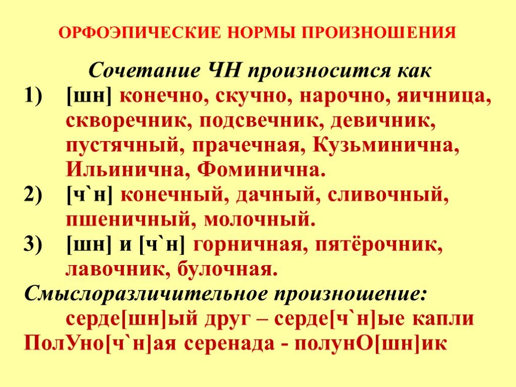 Основные законы орфоэпии русского языка индивидуальный проект