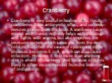 Cranberry. Cranberry is very useful in healing of flu. Firstly, cranberries have antipyretic effect, and secondly - remove toxins from the body. A cranberry juice mixed with honey, not only helps with the cough and fights with angina, but also improves the immune system which saves you from the next