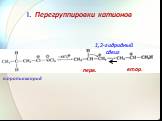 Перегруппировки катионов. н.пропилхлорид перв. втор. 1,2-гидридный сдвиг