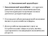 Экономический кругооборот – это круговое движение реальных экономических благ, сопровождающееся встречным потоком денежных доходов и расходов. Основными субъектами рыночной экономики являются домохозяйства и фирмы. Домохозяйства предъявляют спрос на потребительские товары и услуги, являясь одновреме