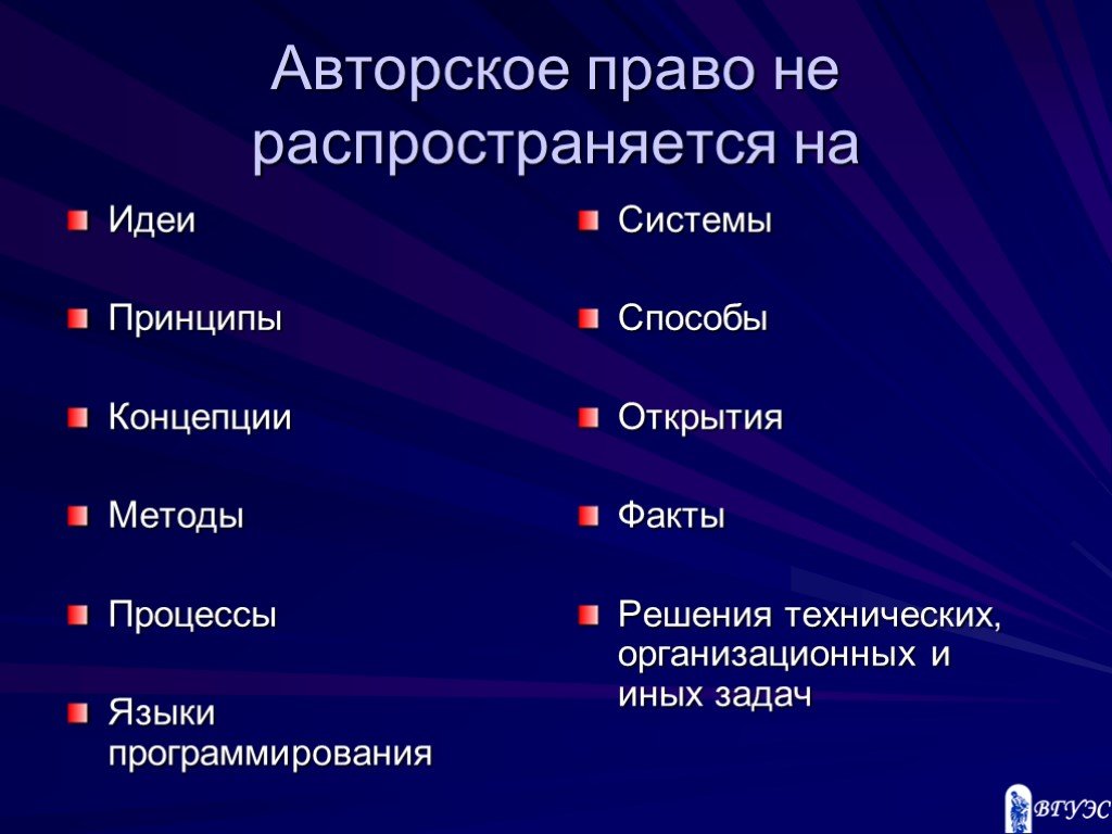 Авторское право на проект