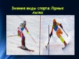 Зимние виды спорта: Горные лыжи