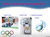 Виды спорта на олимпиаде 2014. Биатлон Бобслей Горнолыжный спорт
