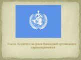 Посох Асклепия на флаге Всемирной организации здравоохранения