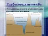 Глубоководные желоба. Это длинные, узкие и очень глубокие океанические впадины.