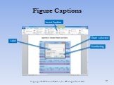 Figure Captions Insert Caption Label Chart selected