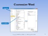 Customize Word Categories Descriptions