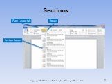 Sections Section Breaks Breaks Page Layout tab