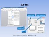 Zoom Percent Magnification Page view layout