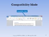 Compatibility Mode