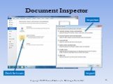 Document Inspector Inspect Inspectors Check for Issues