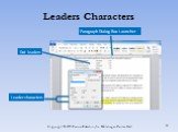 Leaders Characters Paragraph Dialog Box Launcher Leader characters Dot leaders