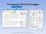 Customize Track Changes Track Changes arrow