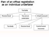 Plan of an offical registration as an individual undertaker