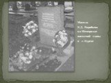 Могила К.Д. Воробьева на Мемориале воинской славы в г. Курске