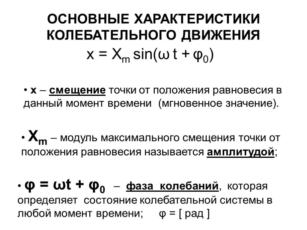 Модуль максимальной. Смещение в любой момент времени формула. Уравнение смещения точки. Колебательное движение смещение. Смещение колеблющейся точки от положения равновесия формула.