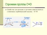 Строение группы С=О. Свойства альдегидов и кетонов определяются строением карбонильной группы >C=O