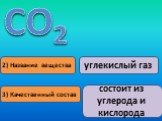 углекислый газ. состоит из углерода и кислорода