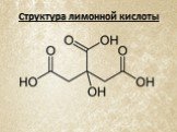 Структура лимонной кислоты