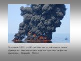 20 апреля 2010 г. в 80 километрах от побережья штата Луизиана в Мексиканском заливе взорвалась нефтяная платформа Deepwater Horizon