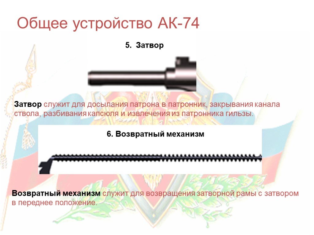 Назначения механизмов ак 74. Механизм затвора АК 74. АК-74 автомат затвор затвор. Затвор АК-74 служит для. Затворная рама АК-74 служит.