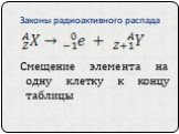 Смещение элемента на одну клетку к концу таблицы