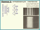 Пример 2: интерференция электронов