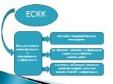 Единая система классификации и кодирования информации. ЕСКК. комплекс государственных стандартов. ее объектом является информация в различных областях деятельности. в системе действуют несколько классификаторов технико-экономической информации