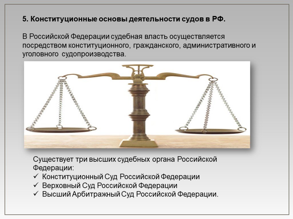 Принципы судопроизводства конституция