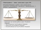 5. Конституционные основы деятельности судов в РФ. В Российской Федерации судебная власть осуществляется посредством конституционного, гражданского, административного и уголовного судопроизводства. Существует три высших судебных органа Российской Федерации: Конституционный Суд Российской Федерации В