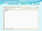 Рабочее окно MS Excel