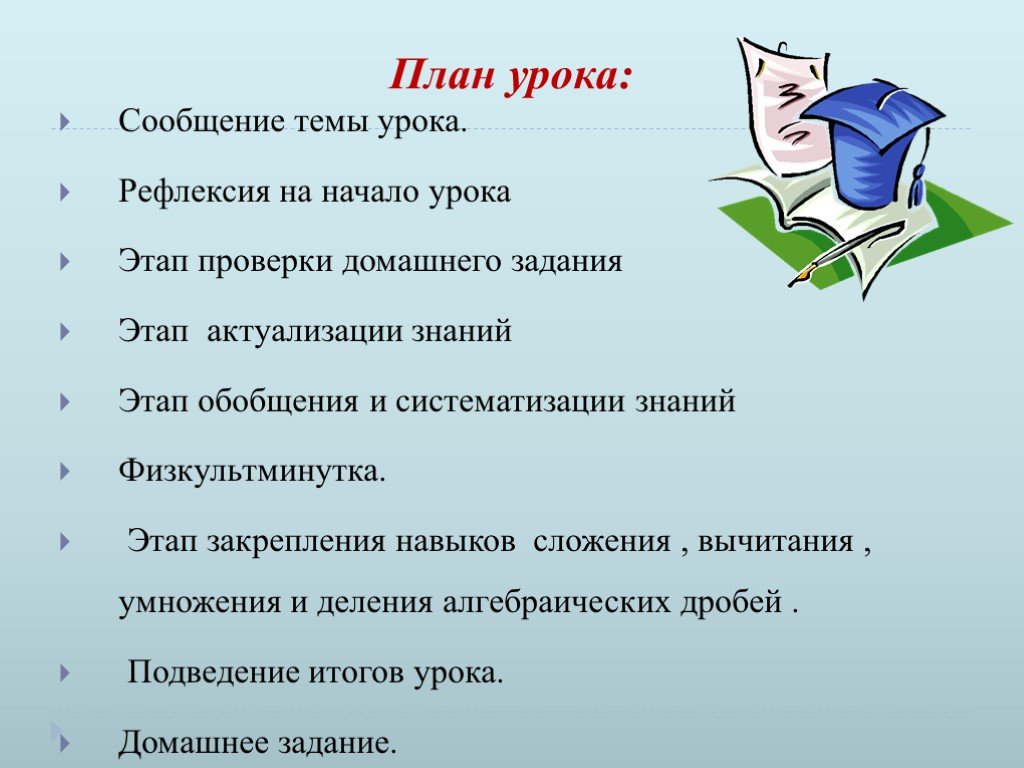 Презентации на тему план. План урока. План. Краткий план урока. Составление плана урока.