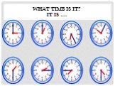 What time is it? It is ….