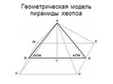 Геометрическая модель пирамиды хеопса