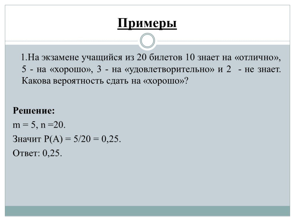 Вероятность сдачи огэ проект