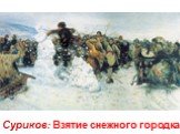 Суриков: Взятие снежного городка