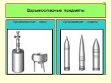 Противопехотные мины. Артиллерийские снаряды