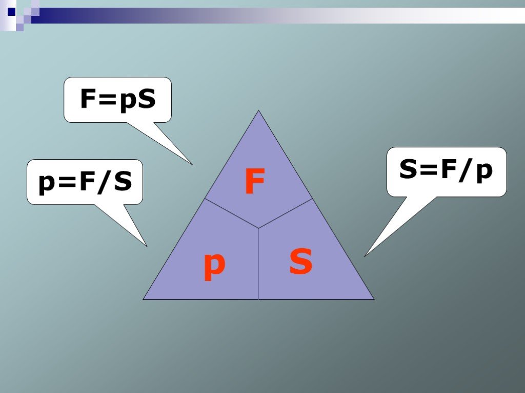 P s 1. F=PS. Физика p f/s. PS физика. F PS формула.