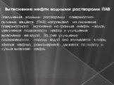 Вытеснение нефти водными растворами ПАВ. Заводнение водными растворами поверхностно-активных веществ (ПАВ) направлено на снижение поверхностного натяжения на границе «нефть – вода», увеличение подвижности нефти и улучшение вытеснения ее водой. За счет улучшения смачиваемости породы водой она впитыва