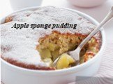Apple sponge pudding