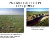 РАВНИНЫ И ВНЕШНИЕ ПРОЦЕССЫ. ПРИКАСПИЙСКАЯ НИЗМЕННОСТЬ – самая большая в мире первичная аккумулятивная равнина. Денудационная равнина в Восточной Сибири.