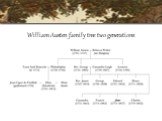 William Austen family tree two generations