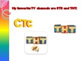 My favourite TV channels are STS and TNT.