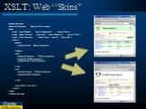 XSLT: Web “Skins”. Person Search
Full Name … Maksym TITOV7116940-3-C08 … Oleg TITOVEXT …  … 4