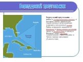 Бермудский треугольник — район в Атлантическом океане, в котором якобы происходят таинственные исчезновения морских и воздушных судов. Район ограничен линиями от Флориды к Бермудским островам, далее к Пуэрто-Рико и назад к Флориде через Багамы. Аналогичный «треугольник» в Тихом океане называют Дьяво