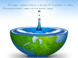 2/3 части планеты Земля, а точнее 79 % состоит из воды. Она присутствует даже в толще земной коры.