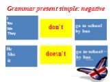 Grammar present simple: negative