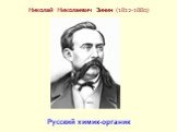Николай Николаевич Зинин (1812-1880) Русский химик-органик